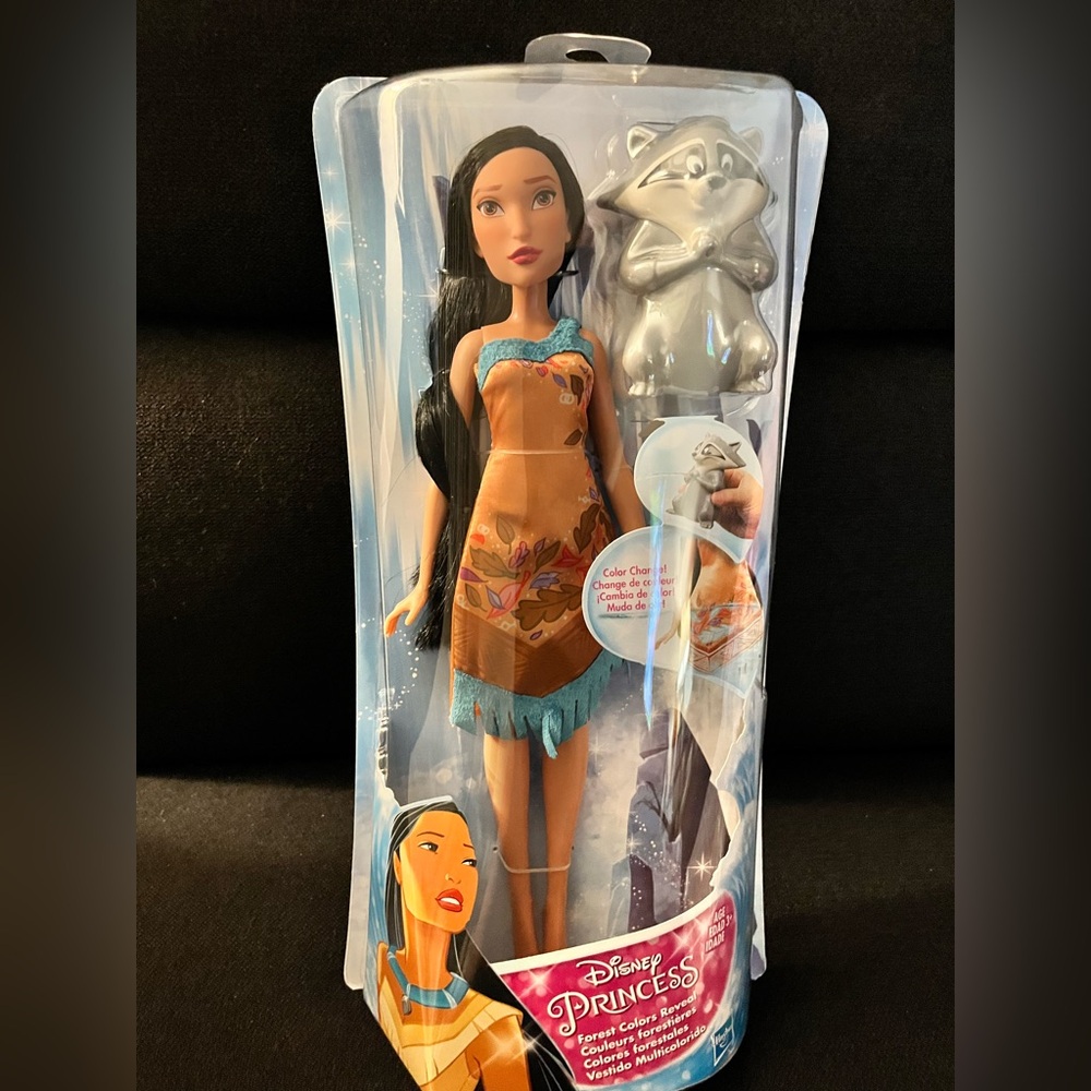 Disney Princess Pocahontas Doll with Meeko Raccoon.